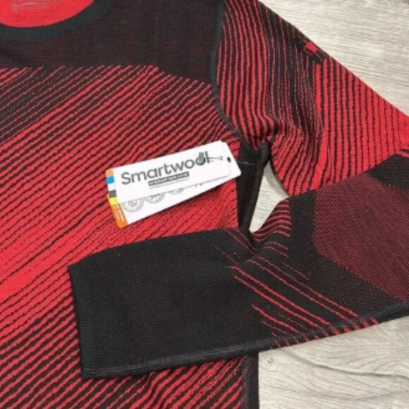 SMARTWOOL | MintraknitMerino200PtnCrw BLACK ANGLED - Picture 1 of 4
